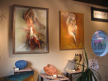 Elizabeth Silk in the Golden Gecko Gallery