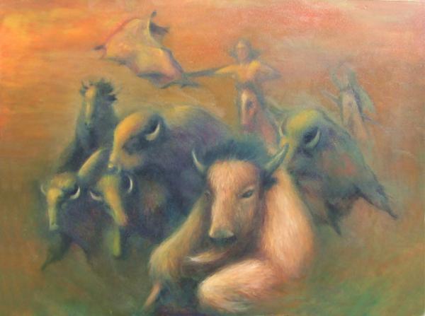 Elizabeth Silk work-in-progress at the Flagstaff Art Barn