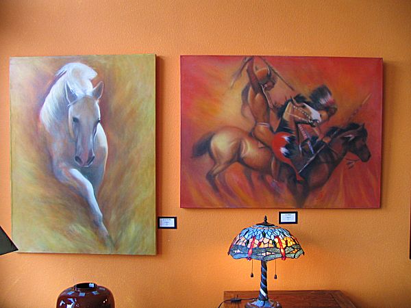 Elizabeth Silk display in the Jerome Gallery