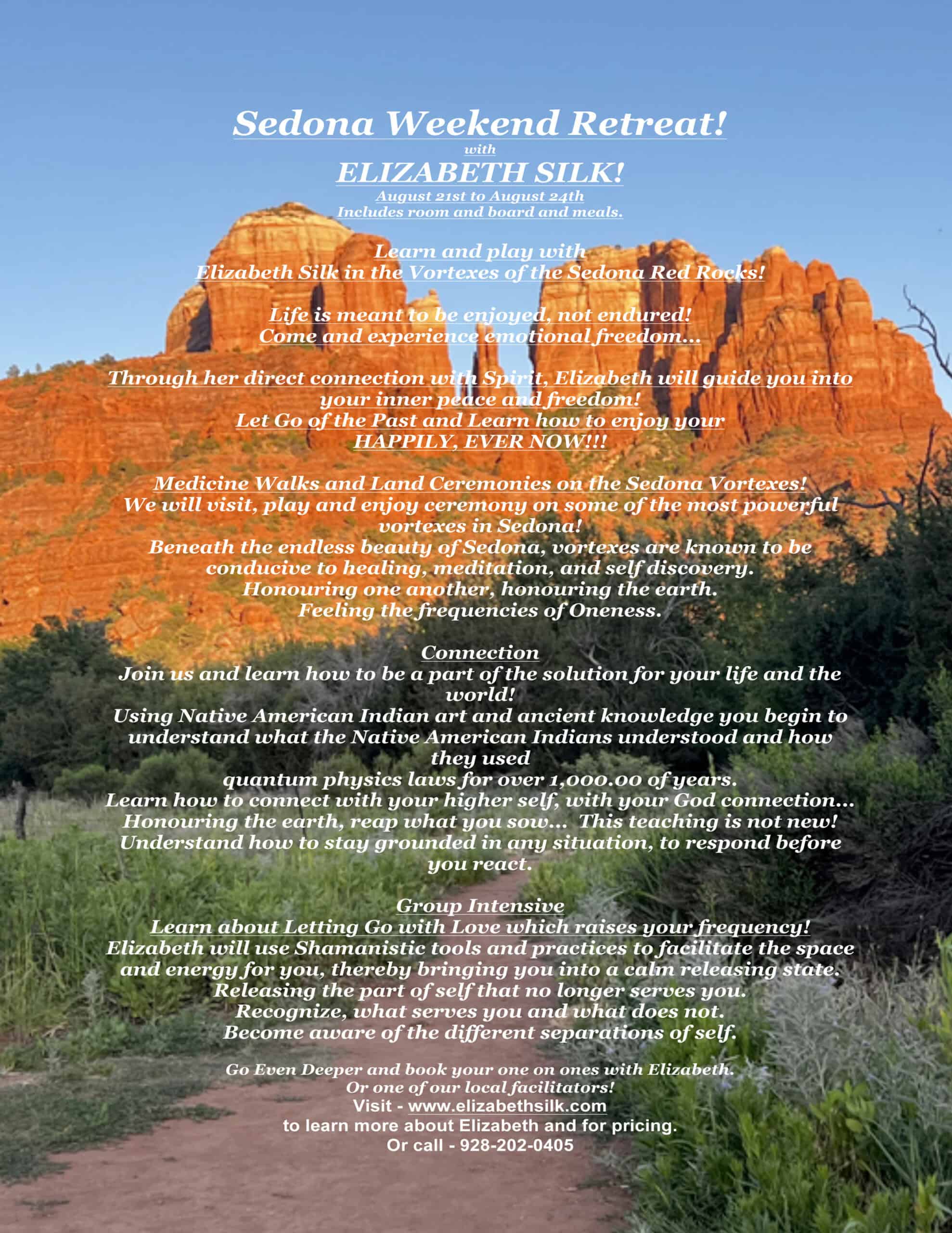 Sedona Elizabeth Silk Weekend Retreat scaled